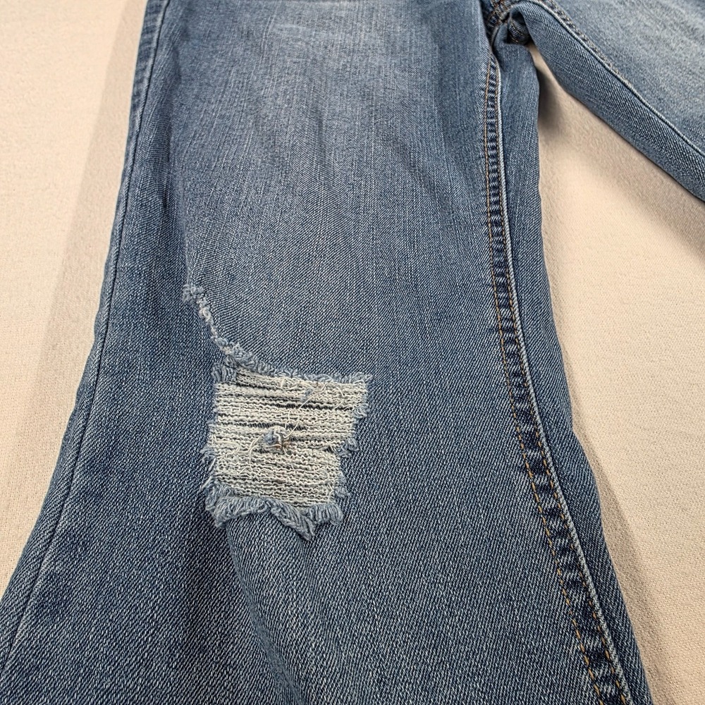 Wallflower Flirty Curvy High Rise Button Fly Flare Denim Distressed Faded Jeans - Picture 5 of 16